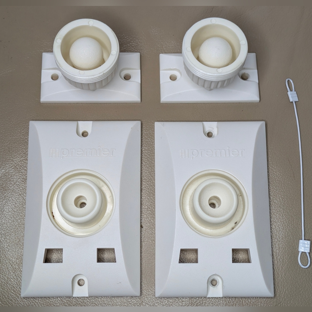 Premier Cream colored bookselves Speakers Wall Mount Set of 2